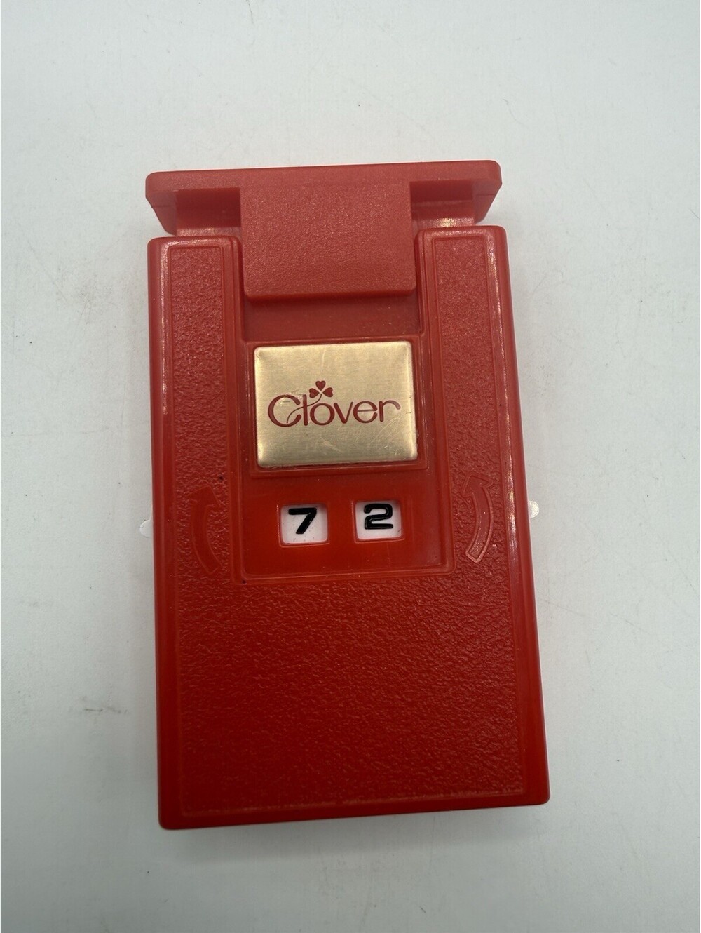 Vintage Red Plastic Talley Counter Clover Click  Clicker Counter